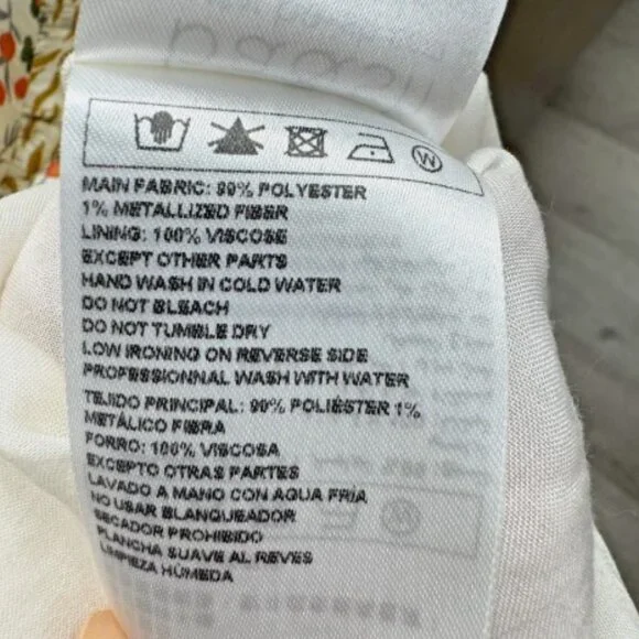 ba&sh Paris Happy Dress | Boho Ruffle Tiered Midi | Earth-Tone Floral | Small - Picture 9 of 13